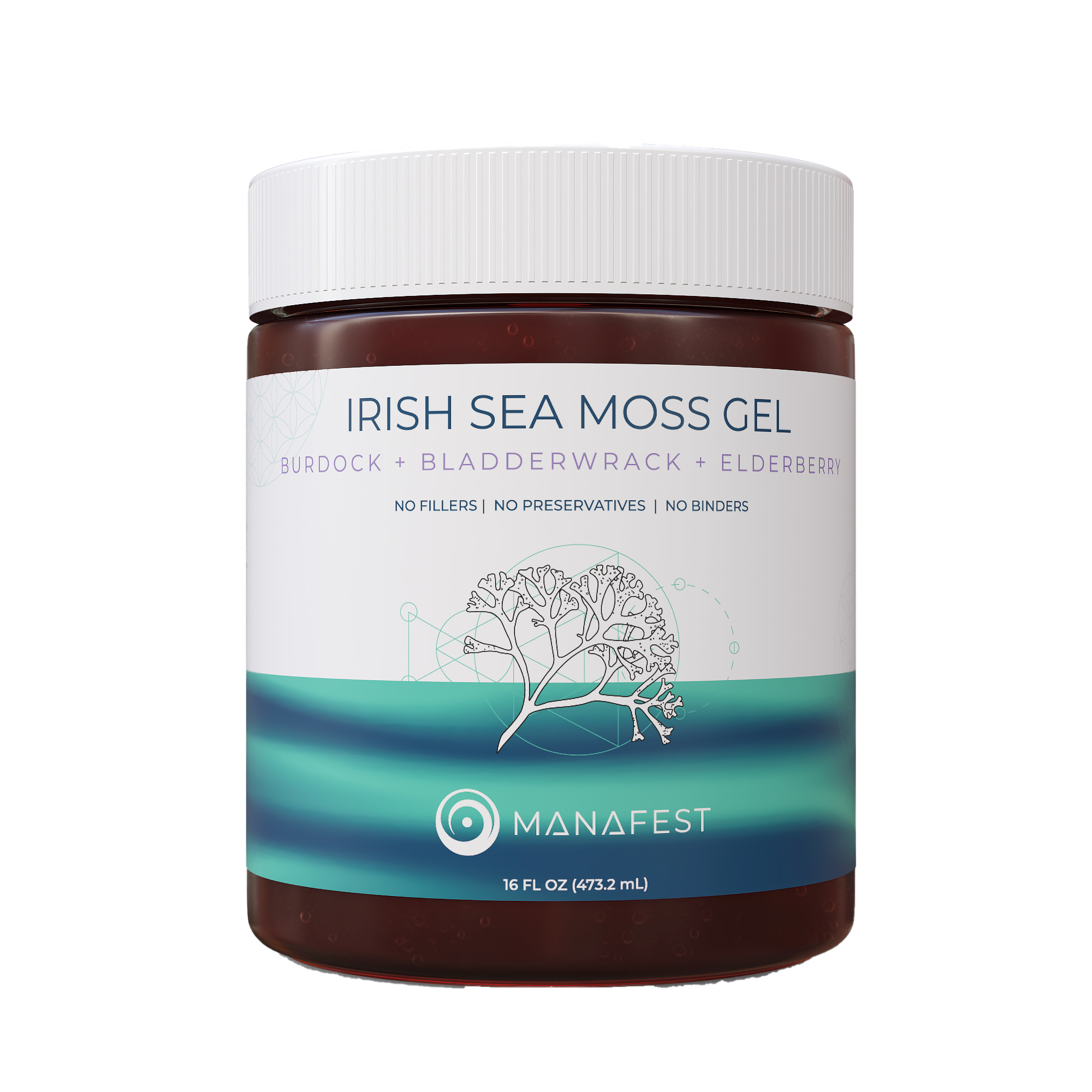 Elderberry Burdock Bladderwrack Sea Moss Gel 16oz